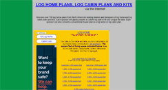 Desktop Screenshot of log-home-plans.com