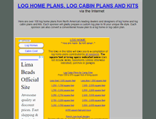 Tablet Screenshot of log-home-plans.com